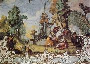 ZIMMERMANN  Johann Baptist The Nymph as Symbol of Nymphenburg oil painting